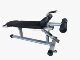 Adjustable abdominal muscle board sit-ups rack roll abdominal board commercial abdominal muscle board abdominal muscle trainer gym equipment waist straightening
