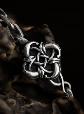 金本925银太角链男女款时尚简约