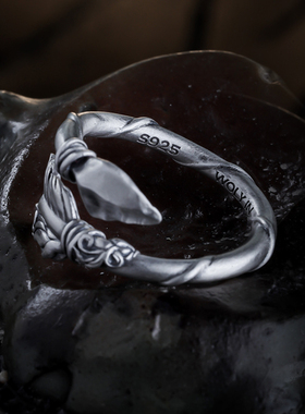 WolyIn男女款925银蒙古元素戒指