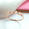 14K rose gold sugar cube zirconium ring
