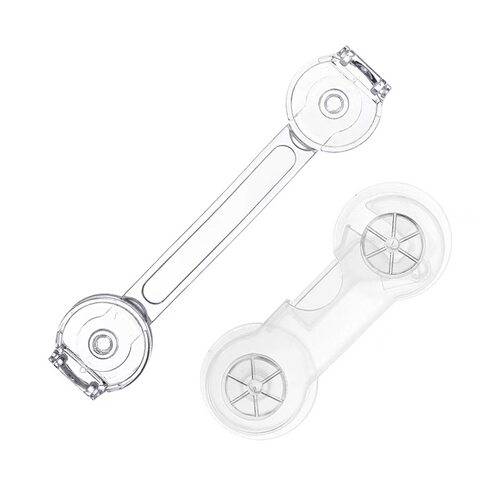 抽屉扣透明安全锁防宝宝婴儿童防护抽屉锁柜门冰箱柜子移门防开锁 - 图3