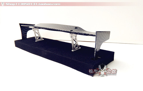 1/10模型仿真心情改装配件 漂移车壳尾翼 定风翼 碳纤尾翼 扰流翼 - 图1