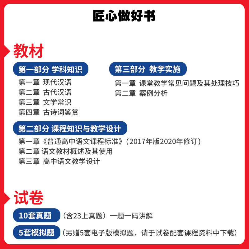 高中语文教资科目三】中公教资2023教师证资格用书教师证资格用书考试高中语文教资教材历年真题预测试卷教资考试资料中学教资真题-图1