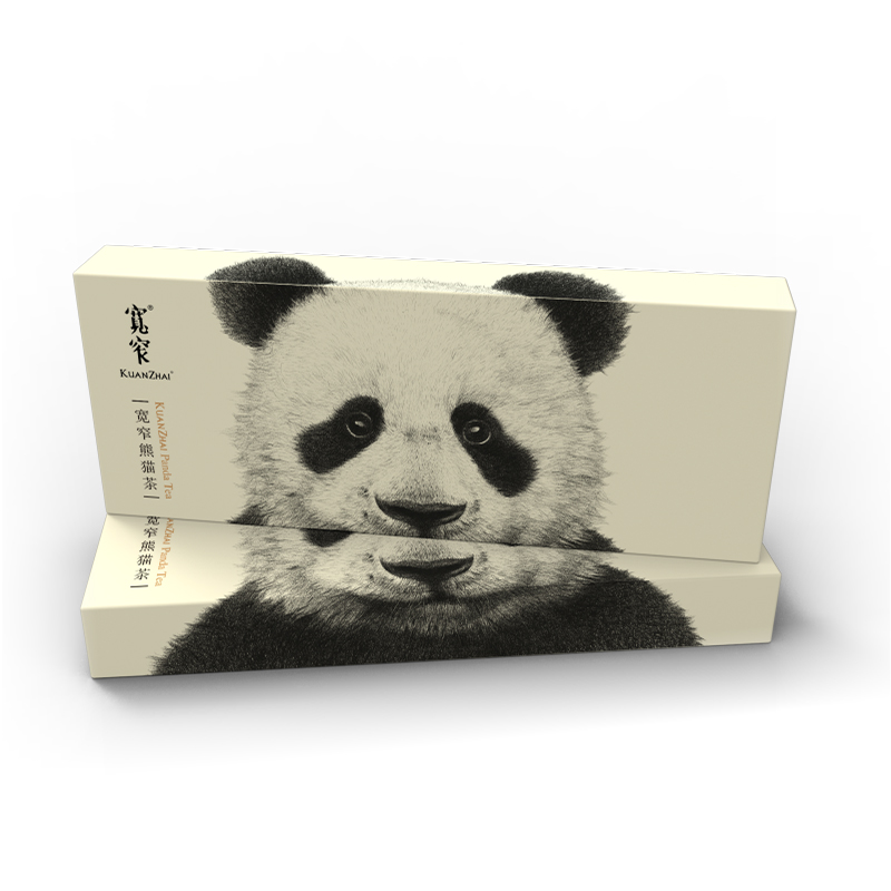 宽窄熊猫茶系列成都礼物有机绿茶盒装伴手礼24g送礼 - 图3