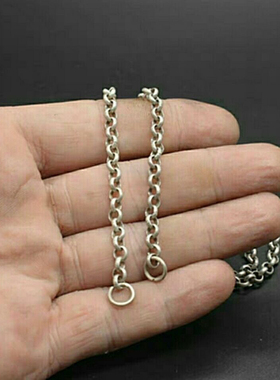 霸气男士项链古风怀旧银饰项链60厘米长