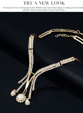 四件套新娘婚礼饰品夸张珍珠