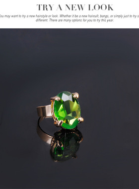 宴会绿色欧美名媛派对合金项链