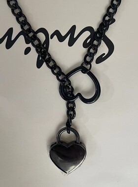 2025亚马逊外贸新款心环滑链项链个性潮流朋克式古巴Y链设计感女