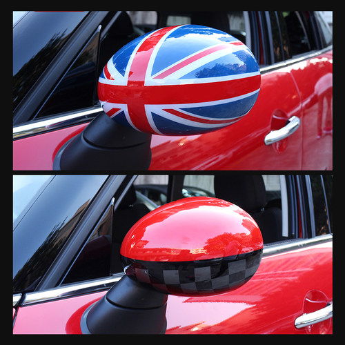 专用于宝马迷你MINI COOPER R55 R56 后视镜壳 英伦米字旗后视镜 - 图1
