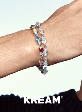 KREAM异形彩钻网球手链男嘻哈女