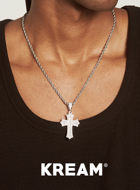 KREAM 满钻十字项链男嘻哈女同款