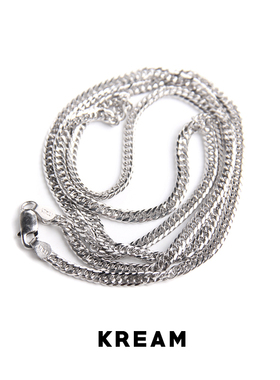 silvercuban纯银镀白金古巴项链