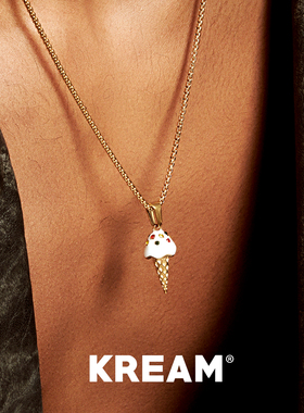 KREAM 彩钻蛋筒冰淇淋项链男女个性欧美小众礼物