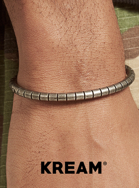 KREAM 钛钢做旧手镯男女手环欧美 bracelet