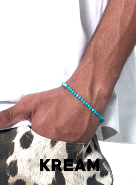 KREAM 原创 天然澳洲玉手链男嘻哈女绿松石串珠手饰欧美潮流