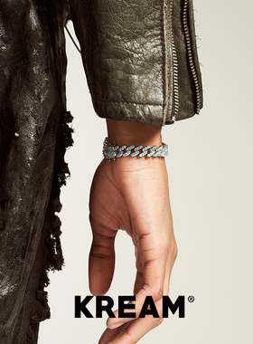 KREAM 蓝色锆石古巴手链男嘻哈女欧美潮流小众