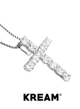 KREAM 正倒逆满钻十字项链男嘻哈女欧美潮流吧百搭精致轻奢礼物