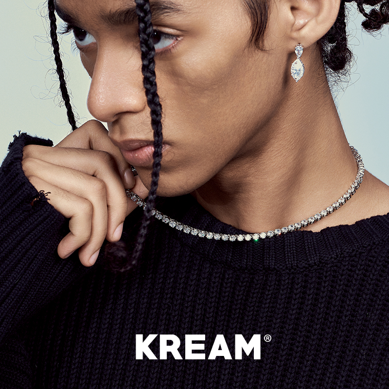 KREAM tennis基础款百搭网球项链男嘻哈女同款锁骨毛衣链-图1