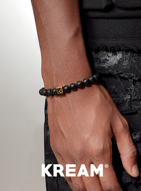 KREAM黑石串珠手链男女情侣款