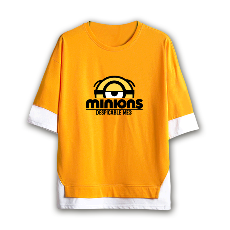 纯棉欧美潮可定制小黄人情侣装t恤 兴川T恤