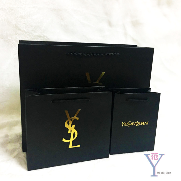 Ysl圣罗兰纸袋口红香水化妆品手提袋包包鞋子礼品袋包装购物袋子 九块九特卖网
