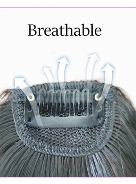 Synthetic Fake Invisible Air Bangs Hair Extension Front Frin