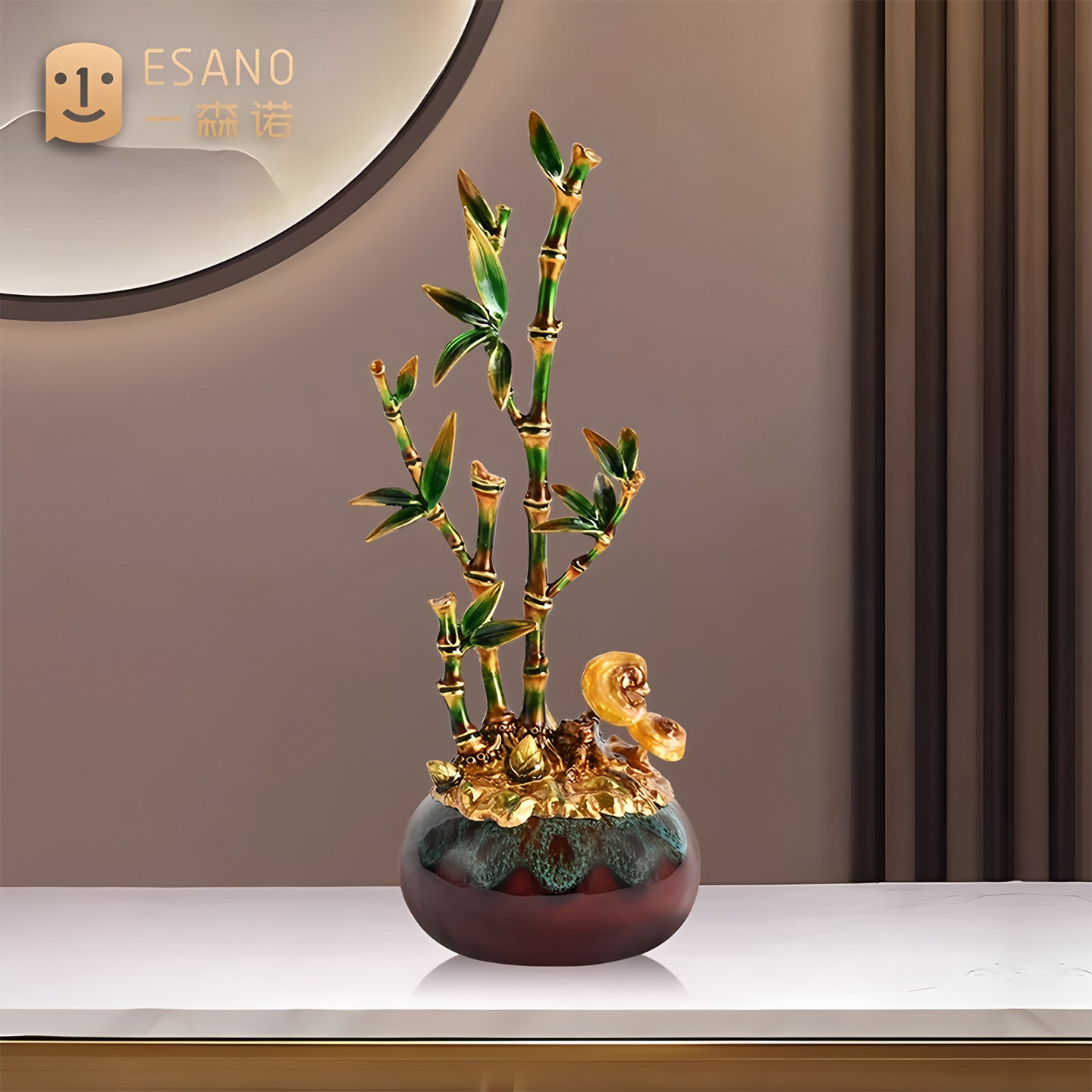 2025新中式竹子摆件寓意好的客厅玄关电视柜办公室桌面装饰乔迁新,淘宝优惠券,粉丝福利购,淘宝优惠卷