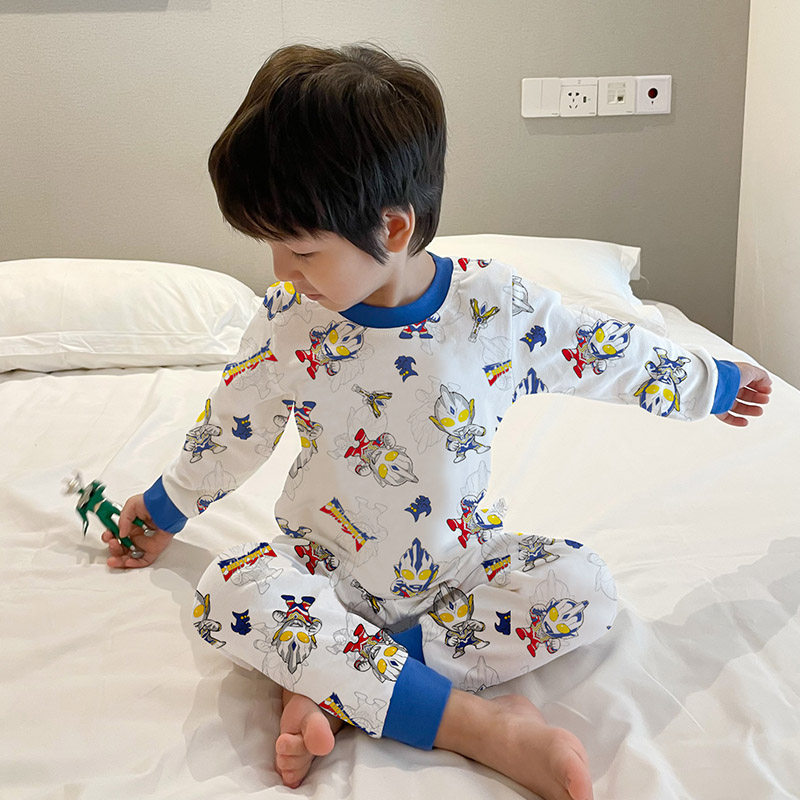 奥特曼睡衣儿童男童纯棉a类内衣宝宝秋衣秋裤冬套装女童2025新款,淘宝优惠券,粉丝福利购,淘宝优惠卷