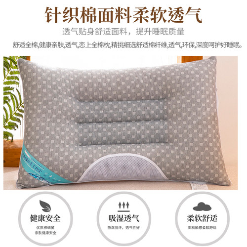 决明子枕头枕芯一对装护颈椎助睡眠家用不塌陷不变形偏硬低枕舒适 - 图2
