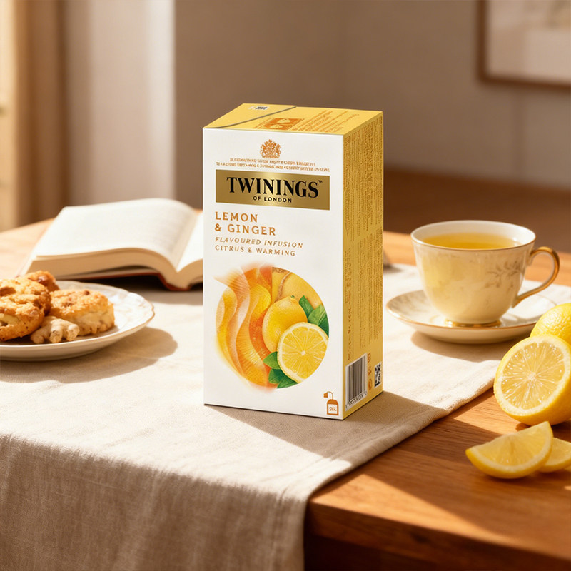 【会员专属购】twinings/川宁柠檬干姜茶花草茶25片 VC防护 茶包,淘宝优惠券,粉丝福利购,淘宝优惠卷