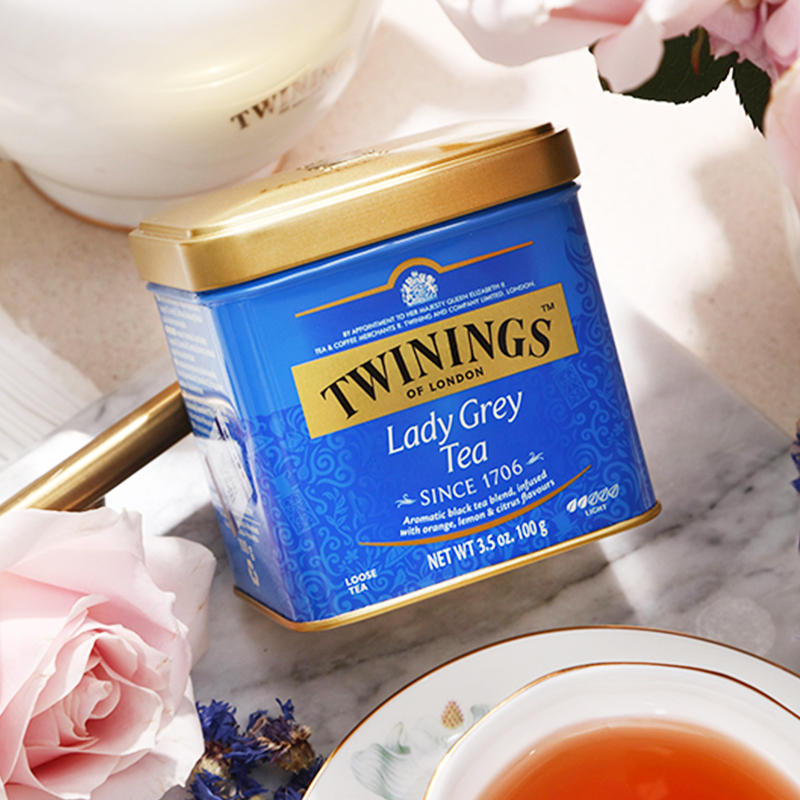 TWININGS川宁英国原装进口仕女伯爵红茶 罐装散茶100g 红茶
