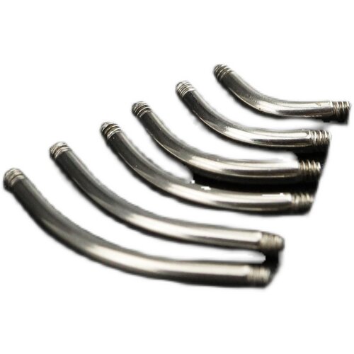 Shinma1.6MM/1.2MM 弯杆 杆子备用杆肚脐钉眉钉穿刺饰品配件 - 图3
