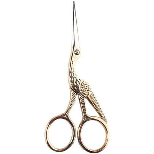 Cross -Stitch Tool Crane Ножницы Домашние антикварные ретро -ножницы заостренные наконечники из нержавеющей стали Небольшие ножницы вышитые цветочные ножницы
