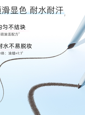 2支装|健美创研刀锋眉笔持久防水防汗不脱色野生眉新手免削初学者