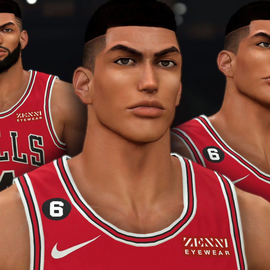 【面补】灌篮高手湘北五人流川枫樱木宫城NBA2K23 2K24面部补丁-图2