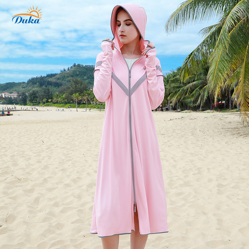 防晒衣长款2020夏户外防紫外线渡卡 渡卡风衣