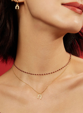 AGATHA驭光前行系列马蹄铁项链