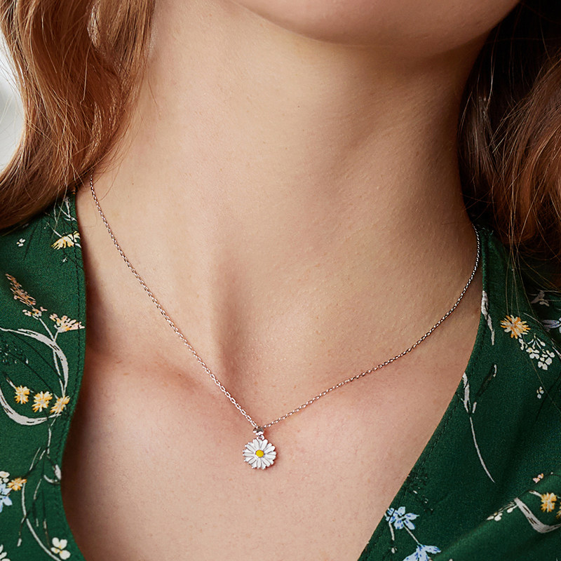 agatha瑷嘉莎小雏菊气质复古锁骨链 agatha项链