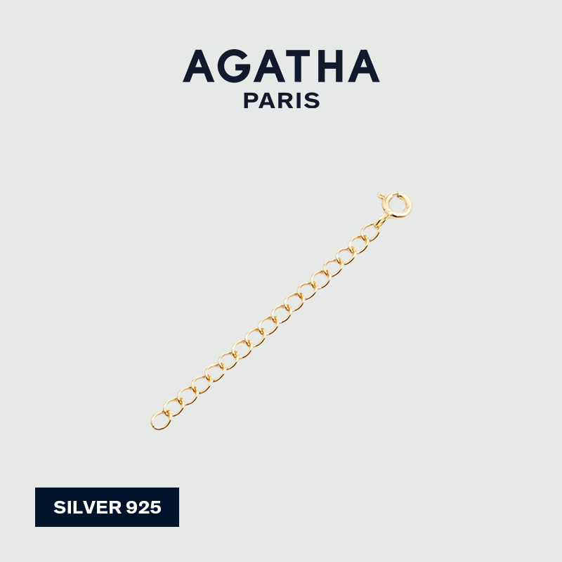 AGATHA/瑷嘉莎延长链925银DIY项链手链可调节链条法式新年礼物,淘宝优惠券,粉丝福利购,淘宝优惠卷
