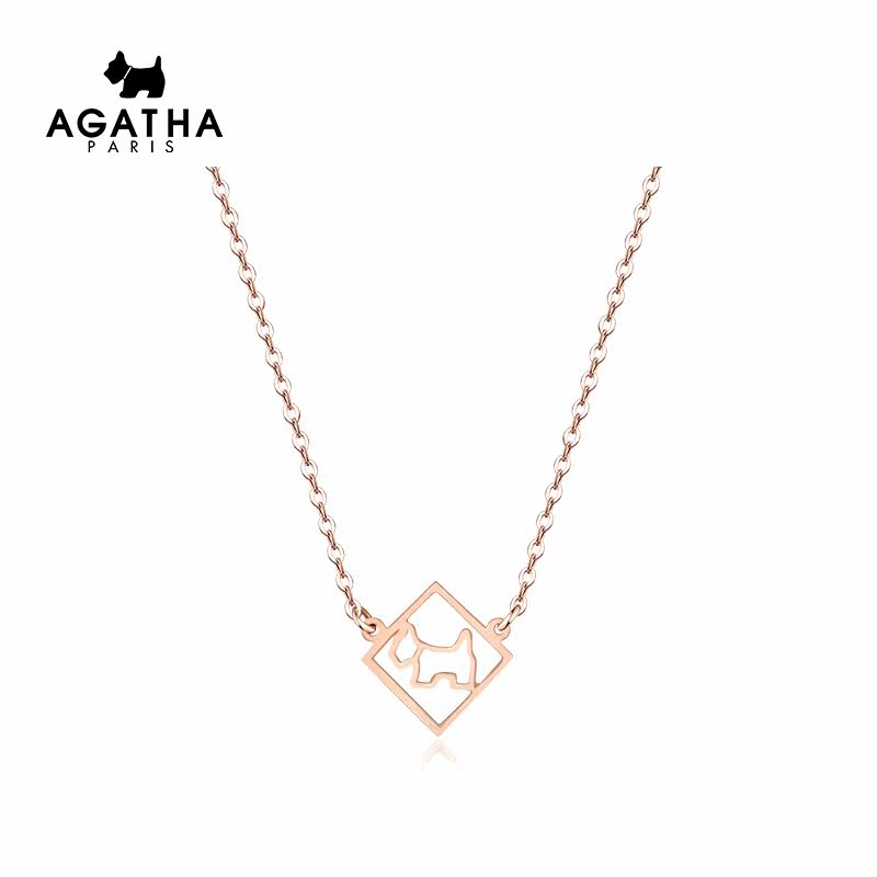 agatha /瑷嘉莎新款14k agatha项链