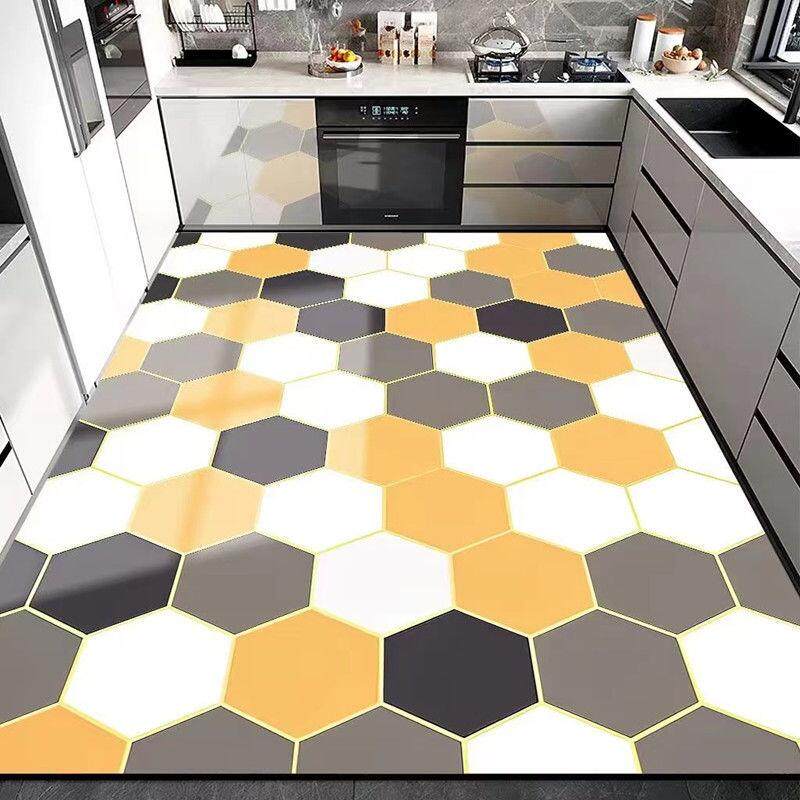 免洗PVC厨房地垫家用地毯门垫客厅进门玄关可裁剪防水防油污垫子,淘宝优惠券,粉丝福利购,淘宝优惠卷
