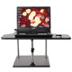 Laptop external keyboard standing adjustable computer desk