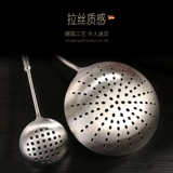 Sanli Steel увеличила самоконтроль 304 Homefle Steel Homefity Kitchen Filter Omemelonal Spoon Spoon Утолщенная ложка