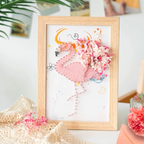 Ведущий классический рисунок для ногтей розовый огненные птицы ручной работы ручной работы ручной