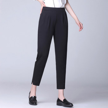 Cropped pants women's thin section 2022 summer new loose and thin casual large size fat mm pants breeches ກາງເກງກາງເກງຂອງແມ່ຍິງ