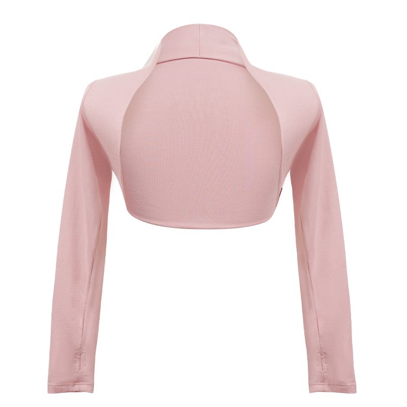 儿童舞蹈服披肩女童练功服莫代尔长袖上衣夏吊带套装芭蕾舞小坎肩 - 图3