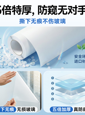 卫生间玻璃防窥膜开灯透光不透人