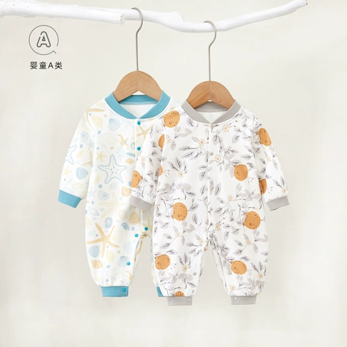 贝肽斯 Хлопковый детский комбинезон для новорожденных для младенца, демисезонное нижнее белье подходит для мужчин и женщин, боди