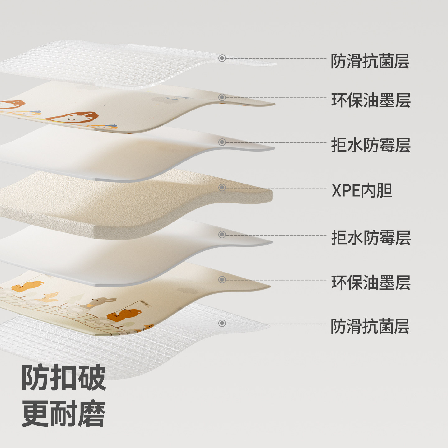 贝肽斯婴儿爬行垫加厚折叠款儿童早教地垫宝宝爬爬垫家用无毒无味,淘宝优惠券,粉丝福利购,淘宝优惠卷