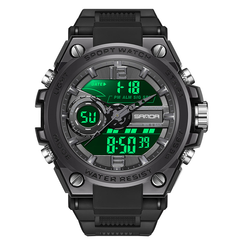 青少年多功能初高中学生户外电子表 三达手表国产腕表